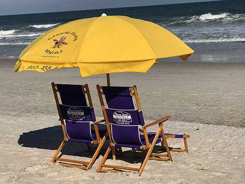 2 Chairs 1 Umbrella Set Pleasure Island Rentals Hampton Inn